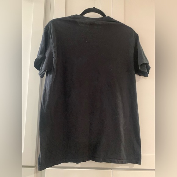 Black T-Shirt Skull Flowers Bird Dark Poe whimsy goth Medium‎ - Picture 3 of 4